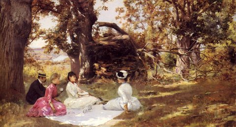 Julius Le Blanc Picnic Under The Trees