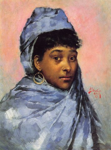 Julius Le Blanc Young Woman In Blue