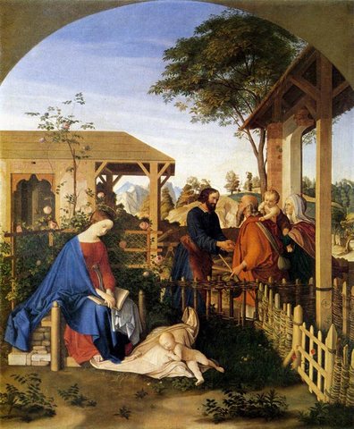SCHNORR VON CAROLSFELD Julius The family Of St John The Baptist Visiting The Family Of Christ