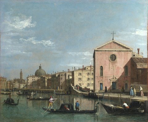 Venice - The Grand Canal facing Santa Croce