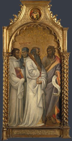 Saints Bernard, Scholastica, Benedict and John