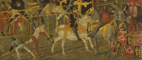 Cassone with a Tournament Scene