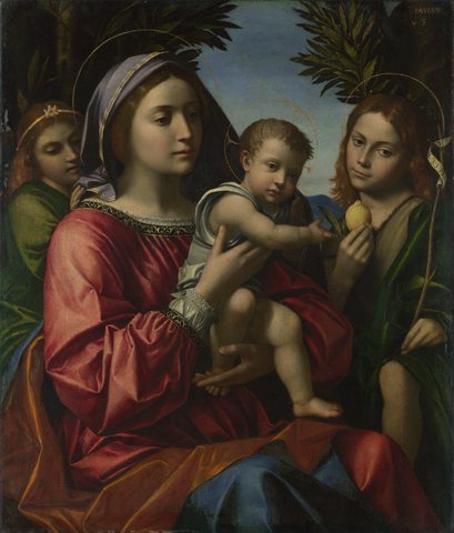 The Virgin and Child with the Baptist and an Angel